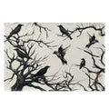 Halloween Black Crow Meal Mat Ghost Festival Atmosphere Decoration Home Decoration Horror Restaurant Decoration Insulation Mat
