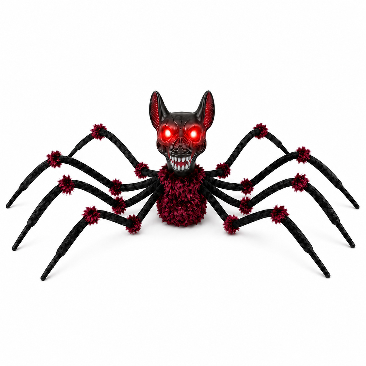 Halloween Spider Head Decoration Toy Prop for Home Decor, Hanging Ghost Pumpkin Light, Horror Decoration